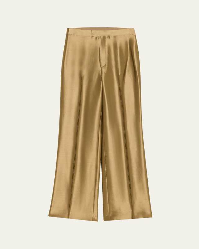 Dean Metallic Satin Pants